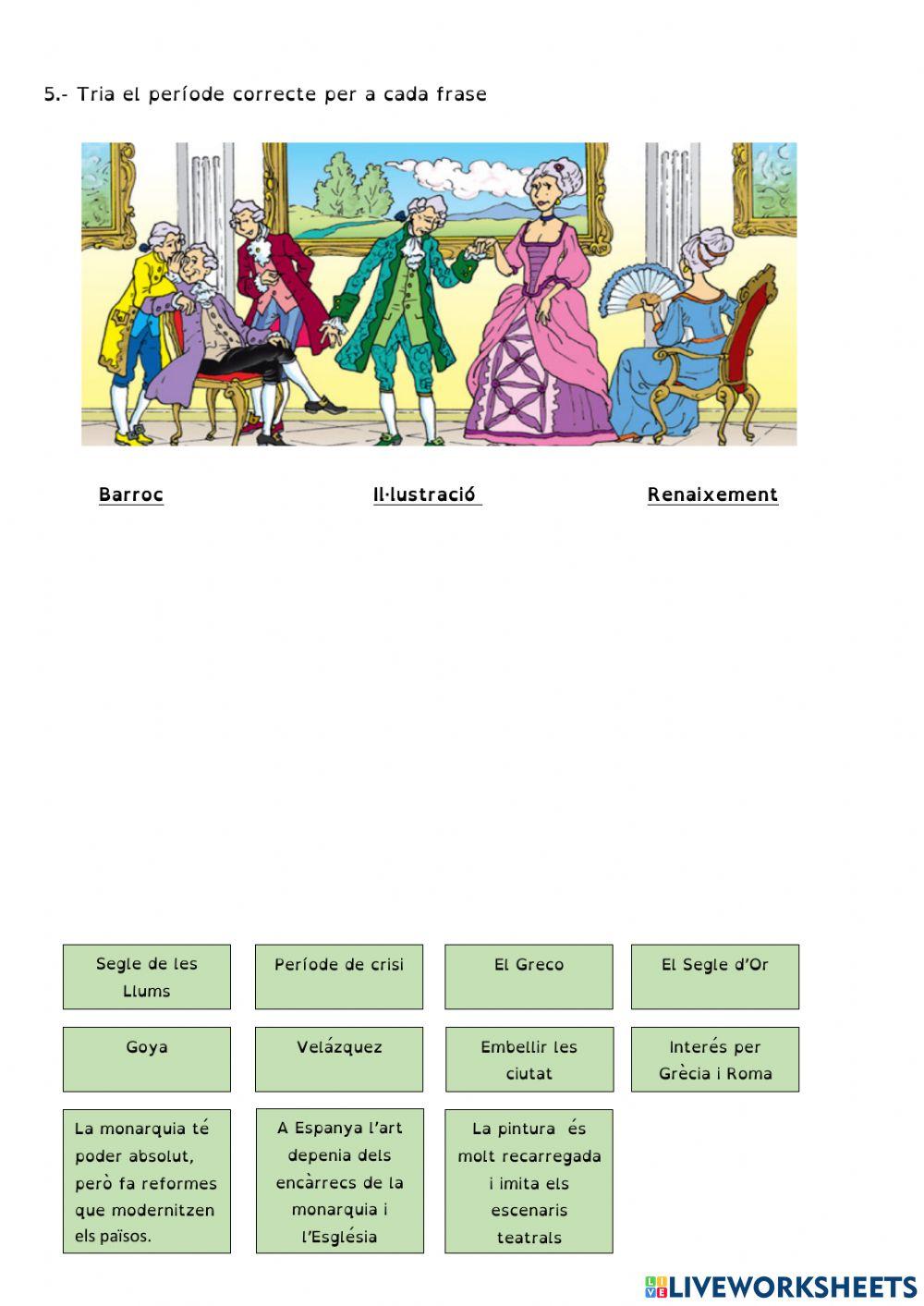 Edat moderna - Examen