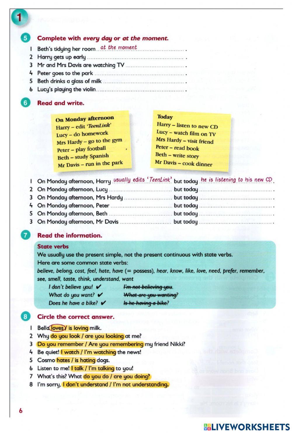 New Grammar Time 4 Unit 1