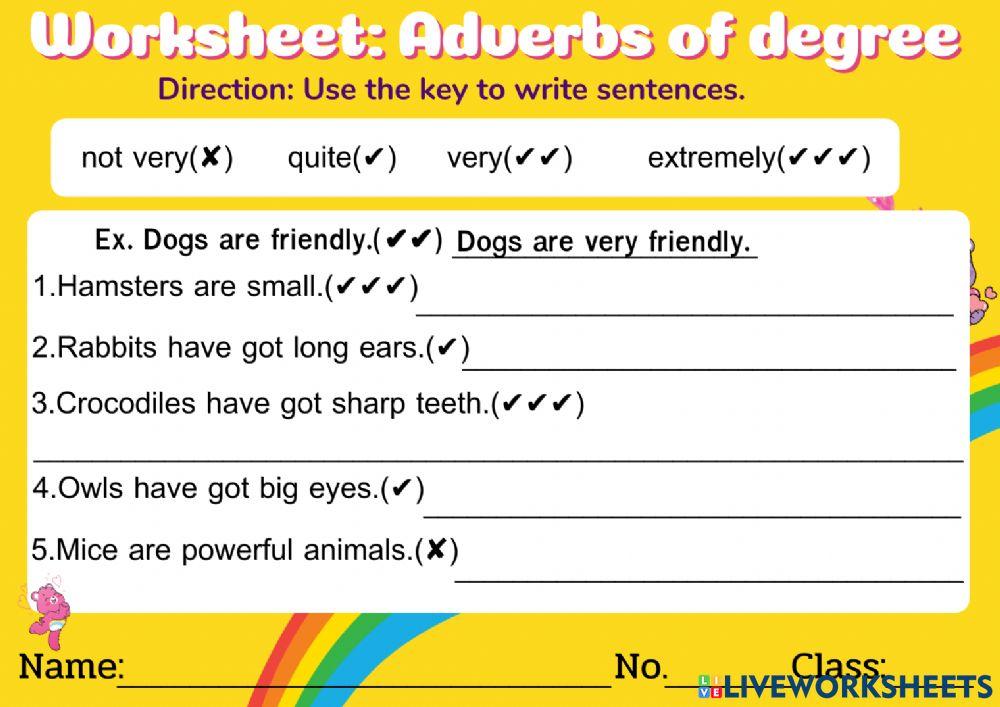 Adverbs of Degree