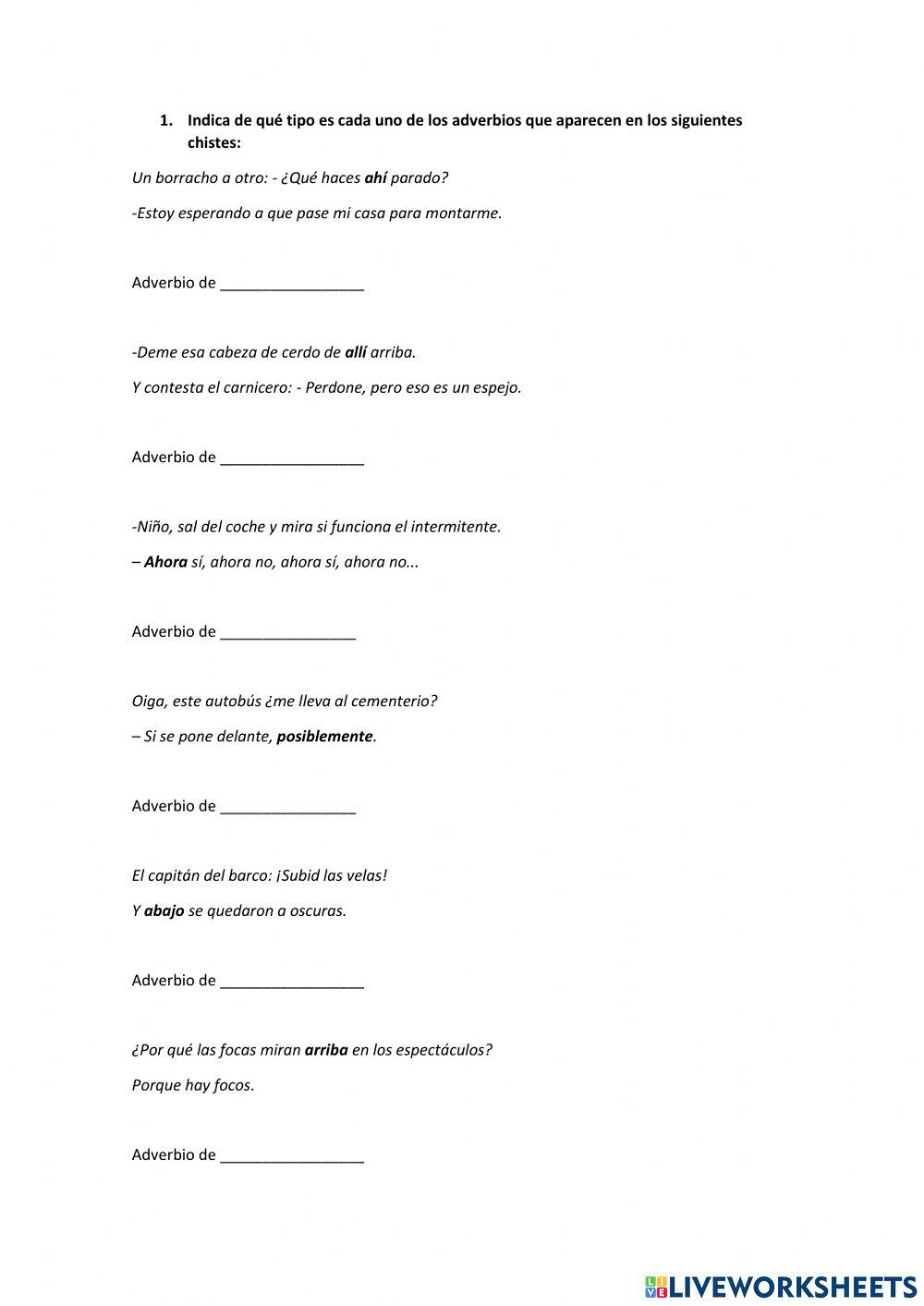 Ficha adverbios chistes