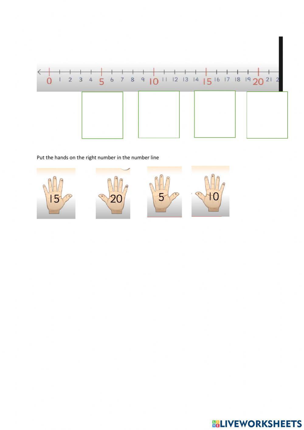 Skip counting by fives