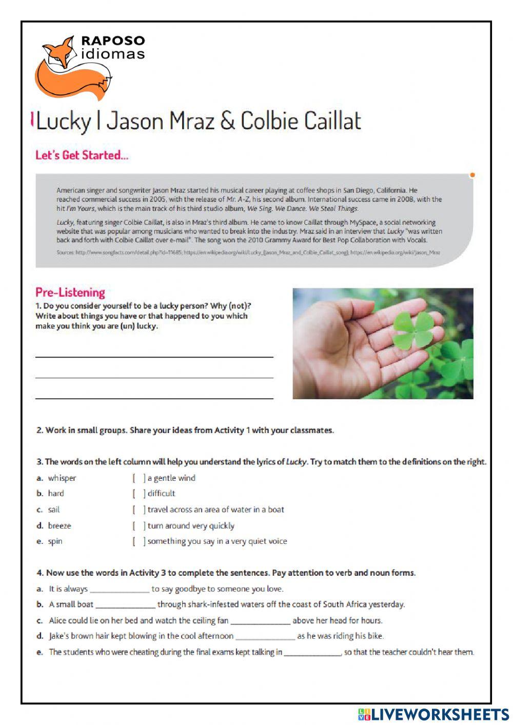 Lucky - Jason Mraz & Colbie Caillat