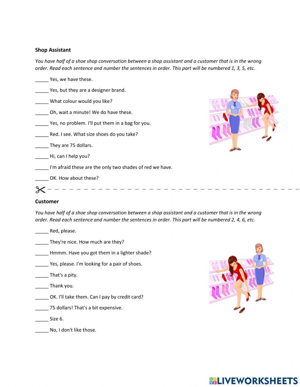 ESL Clothes Shopping