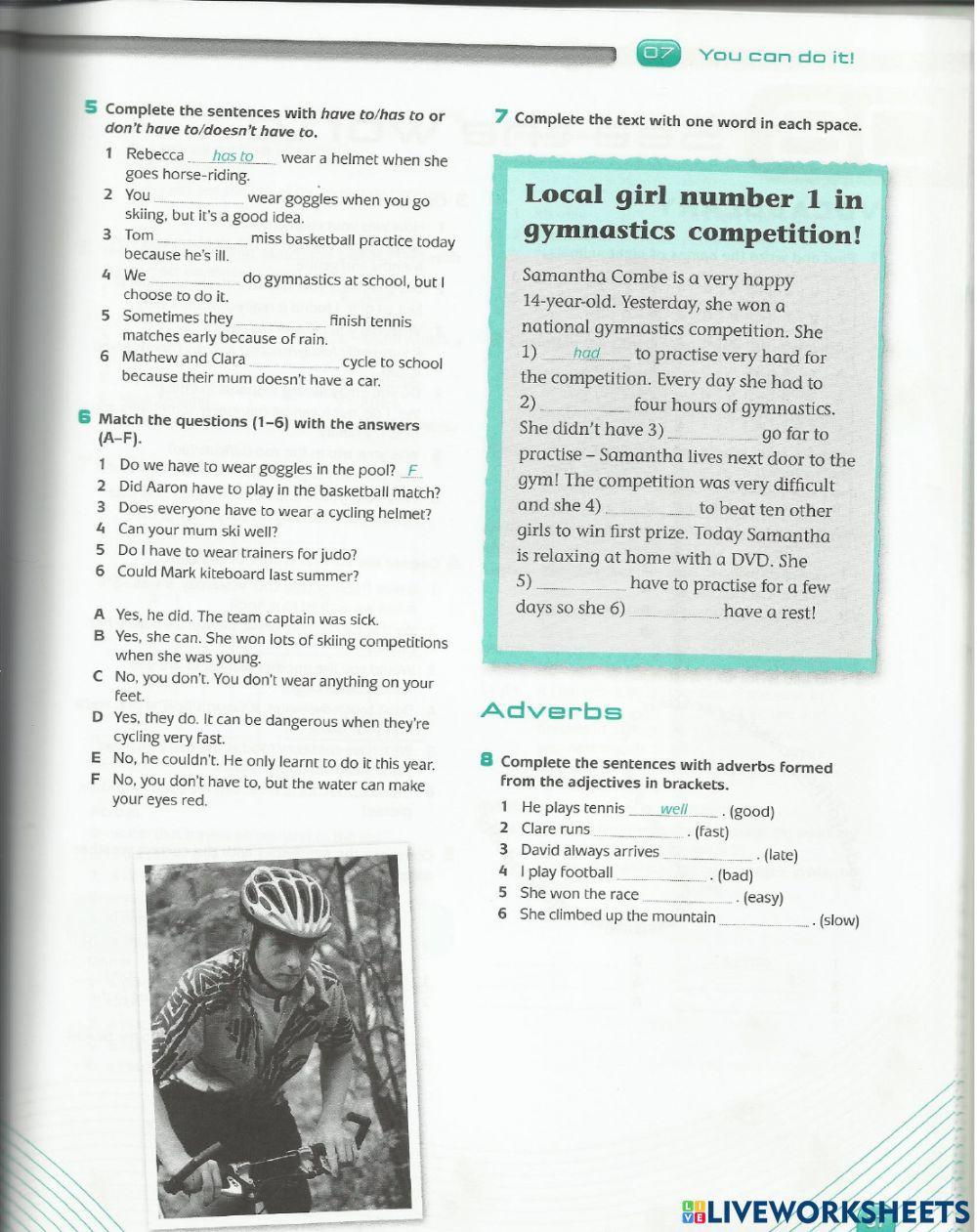 Gold Experience UNIT 7