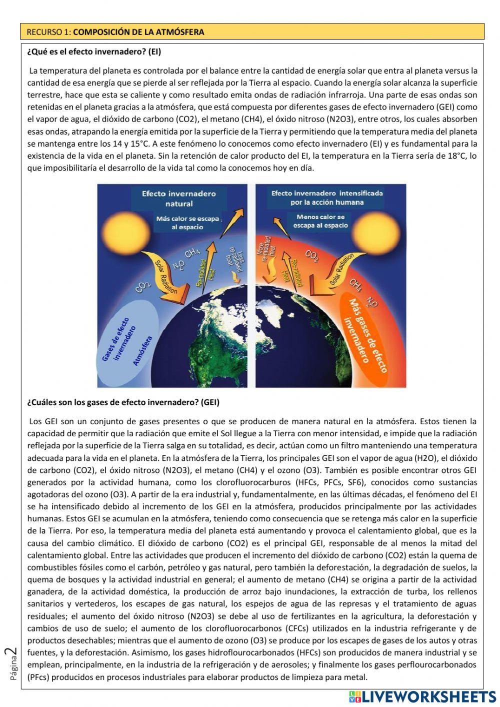 Cuáles son las consecuencias del incremento de los gases de efecto invernadero