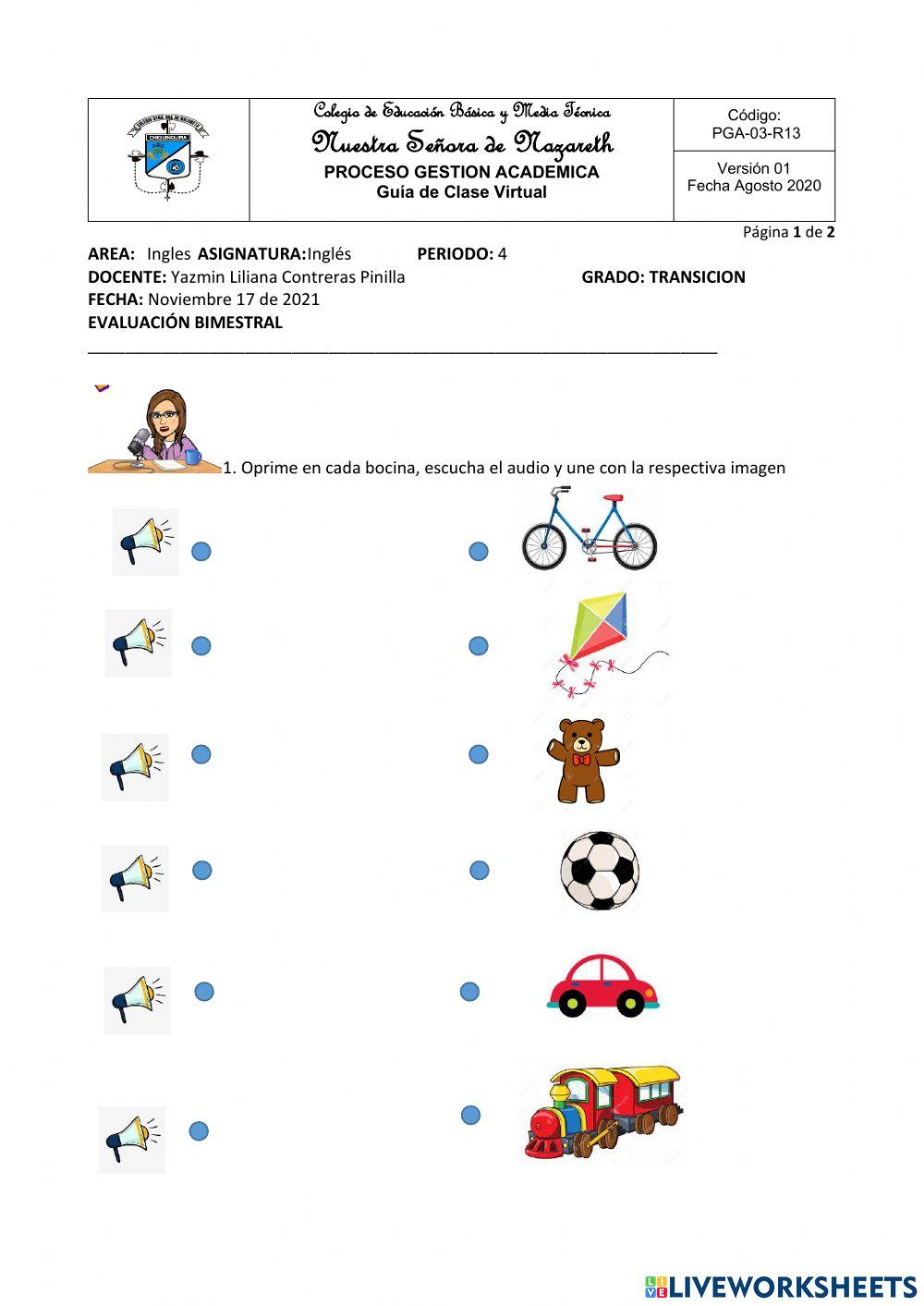Bimestral transición