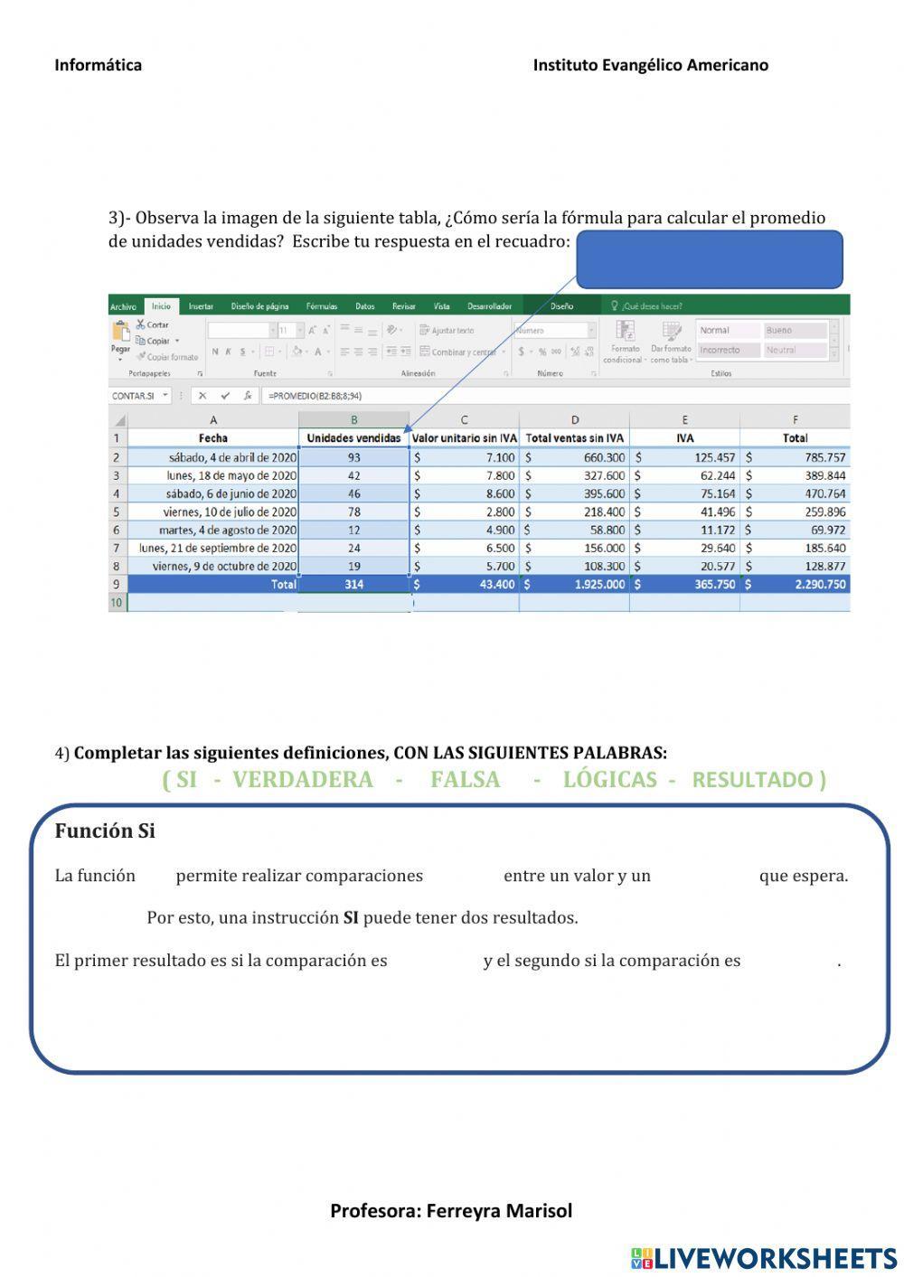 Excel Básico - Avanzado
