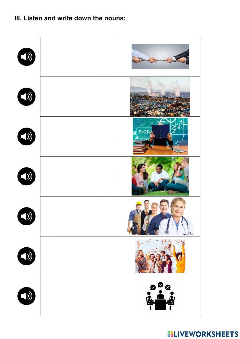 Suffixes (-full, -less, -ance, -ness, -(a)tion, -sion)
