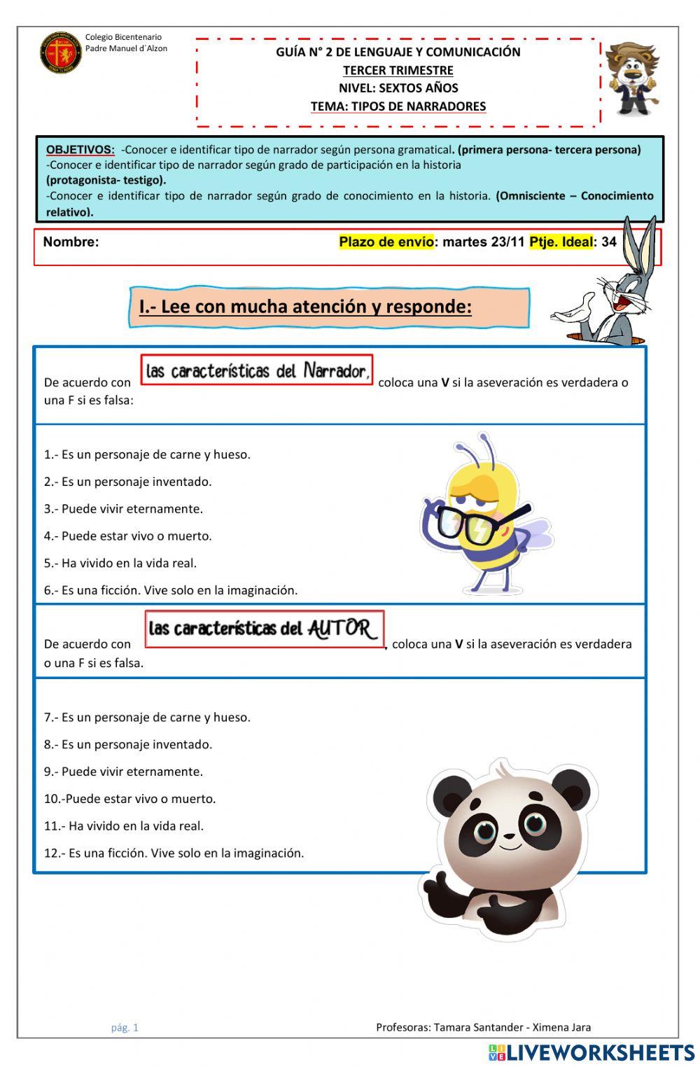 Guía-Portafolio-N°2-Lenguaje-III Trimestre-6tos Básicos