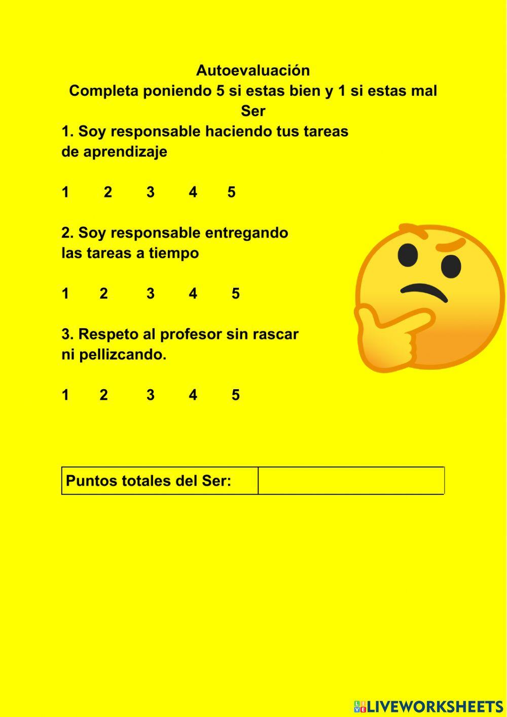 Auto Evaluacion - Autoevaluacion