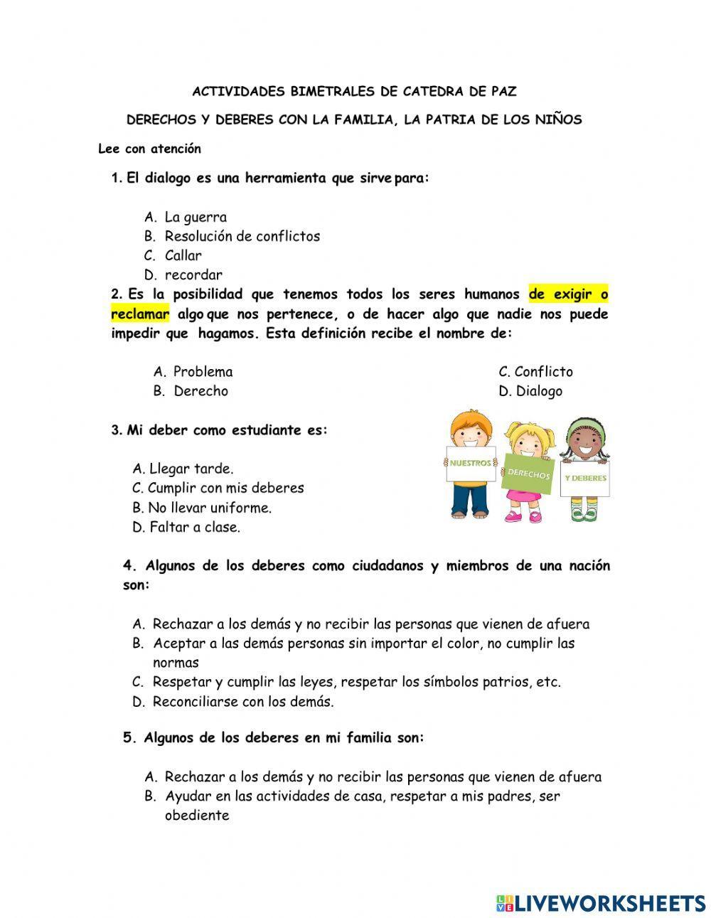 Los derechos y deberes