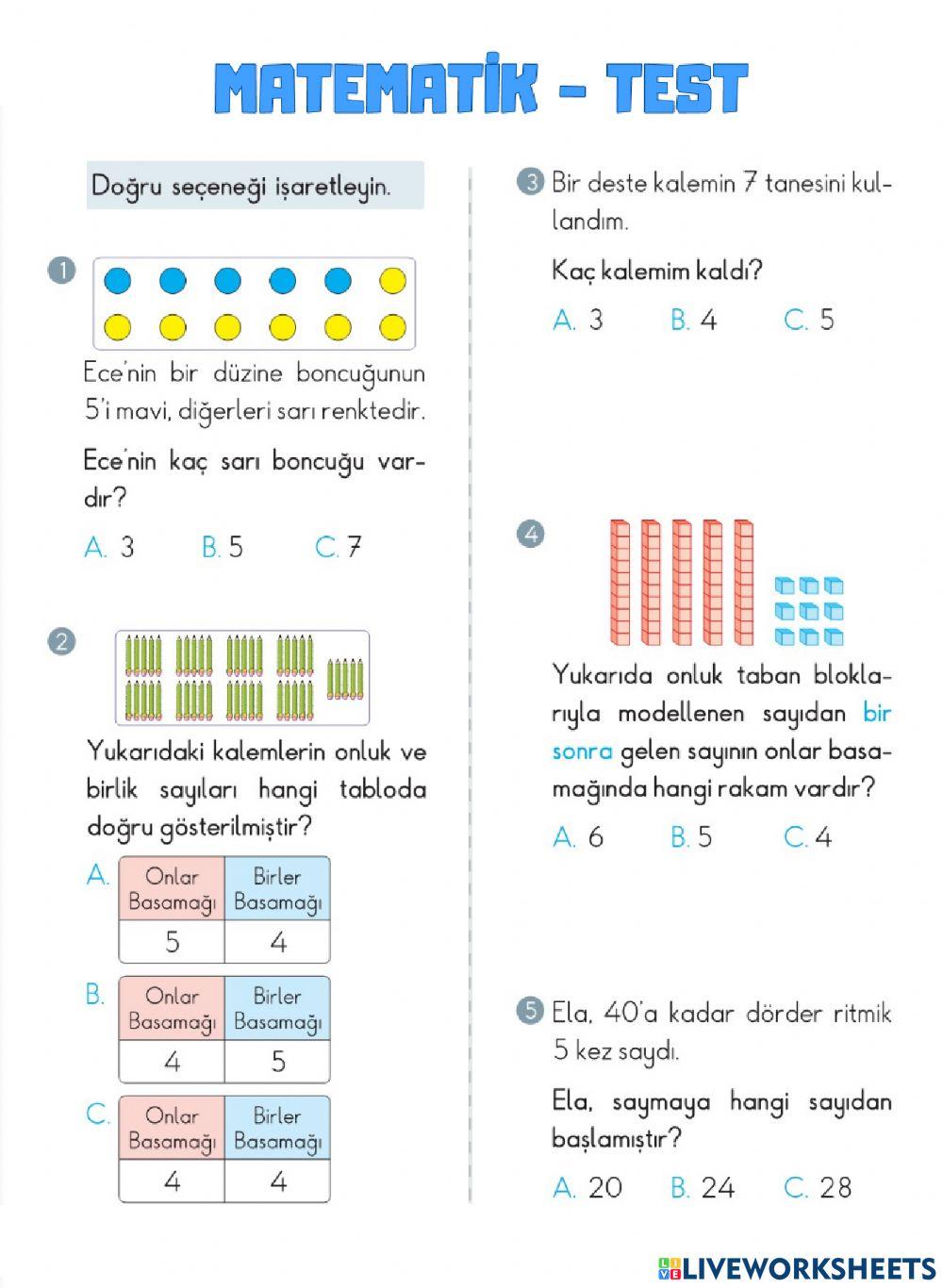 Matematik Test