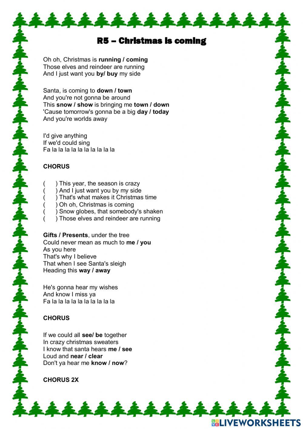 R5 – Christmas is coming