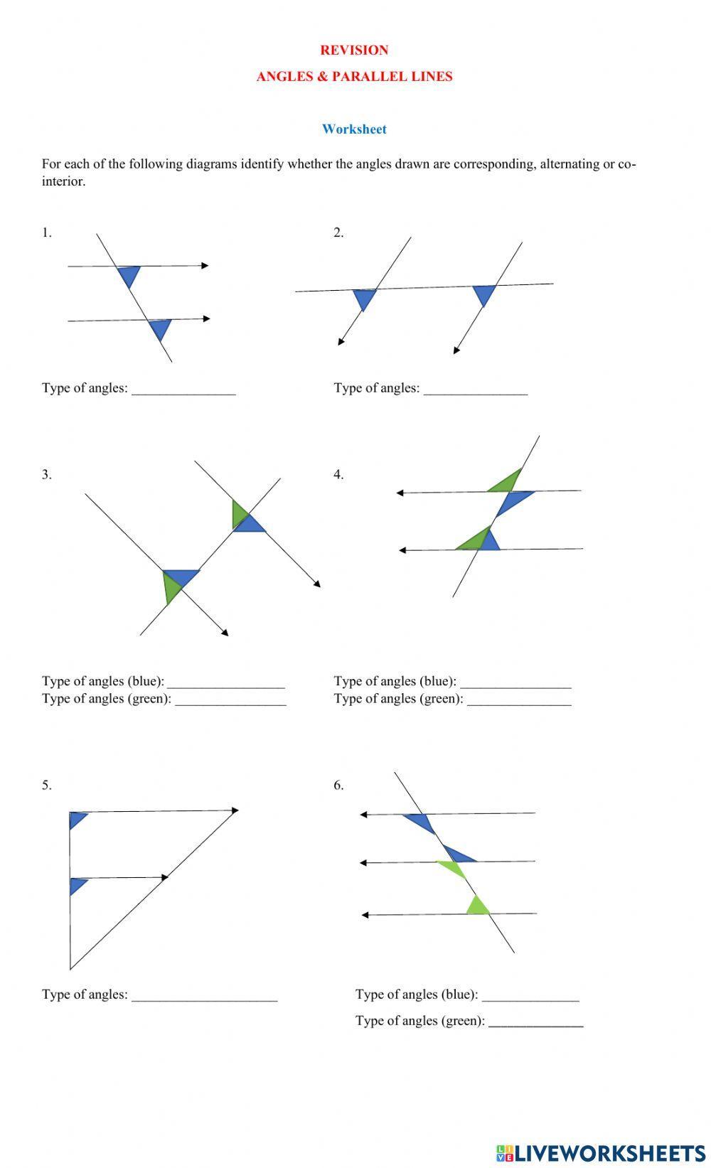 Parallel Lines & Angles