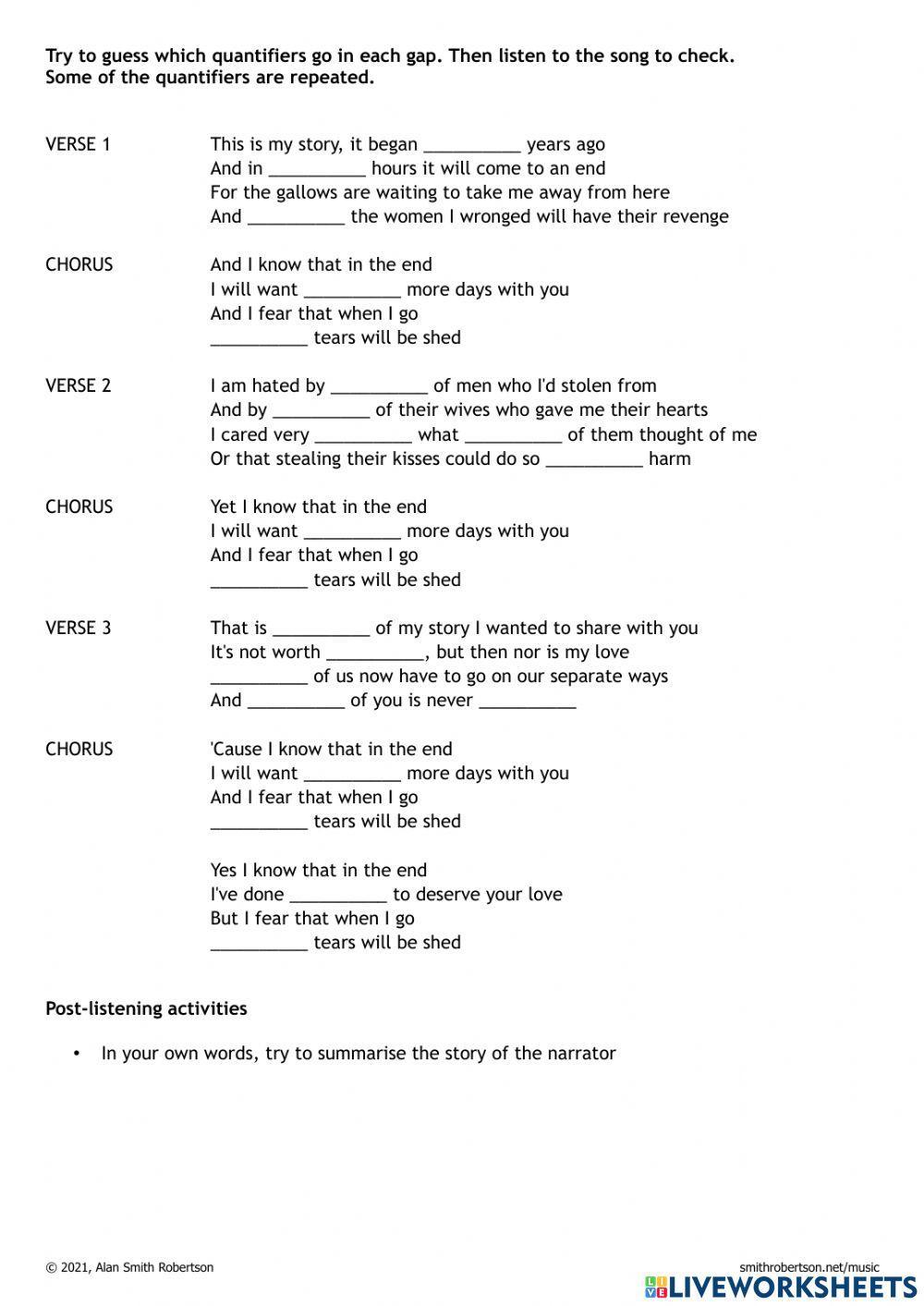 No tears will be shed