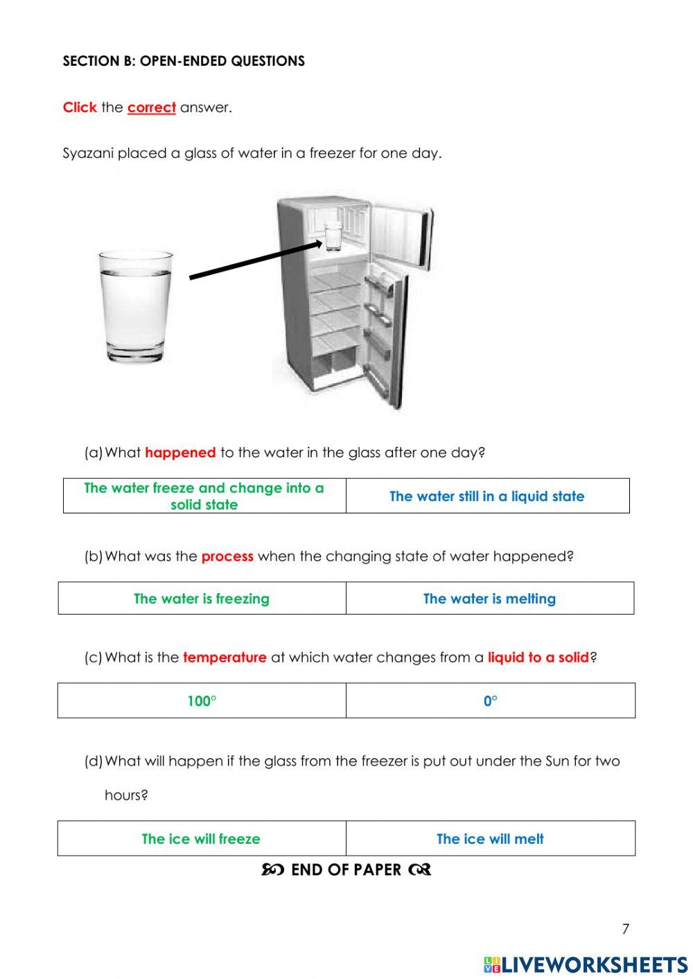 Year 4 SBE 2021 (SCIENCE)