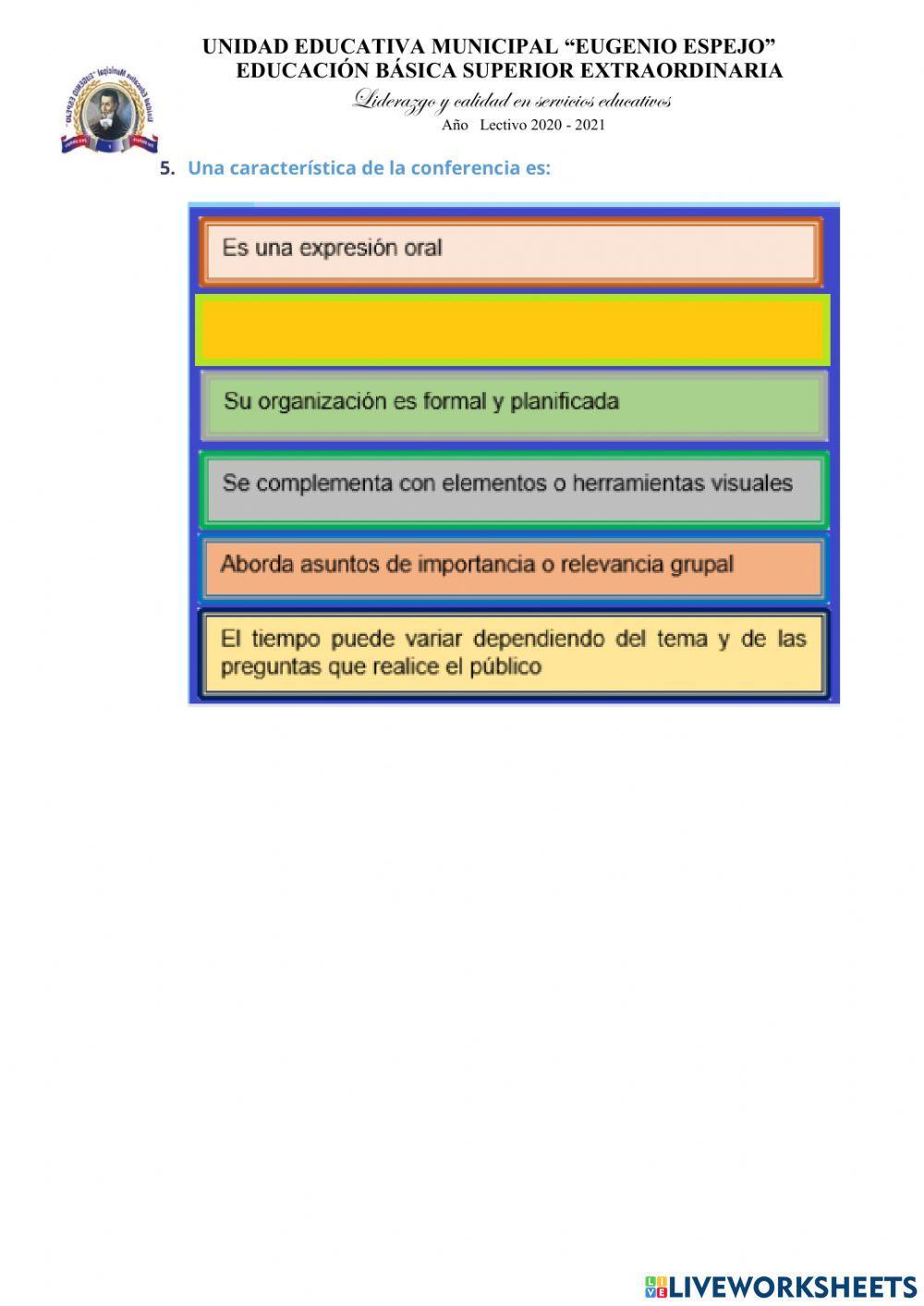 Debate y conferencia