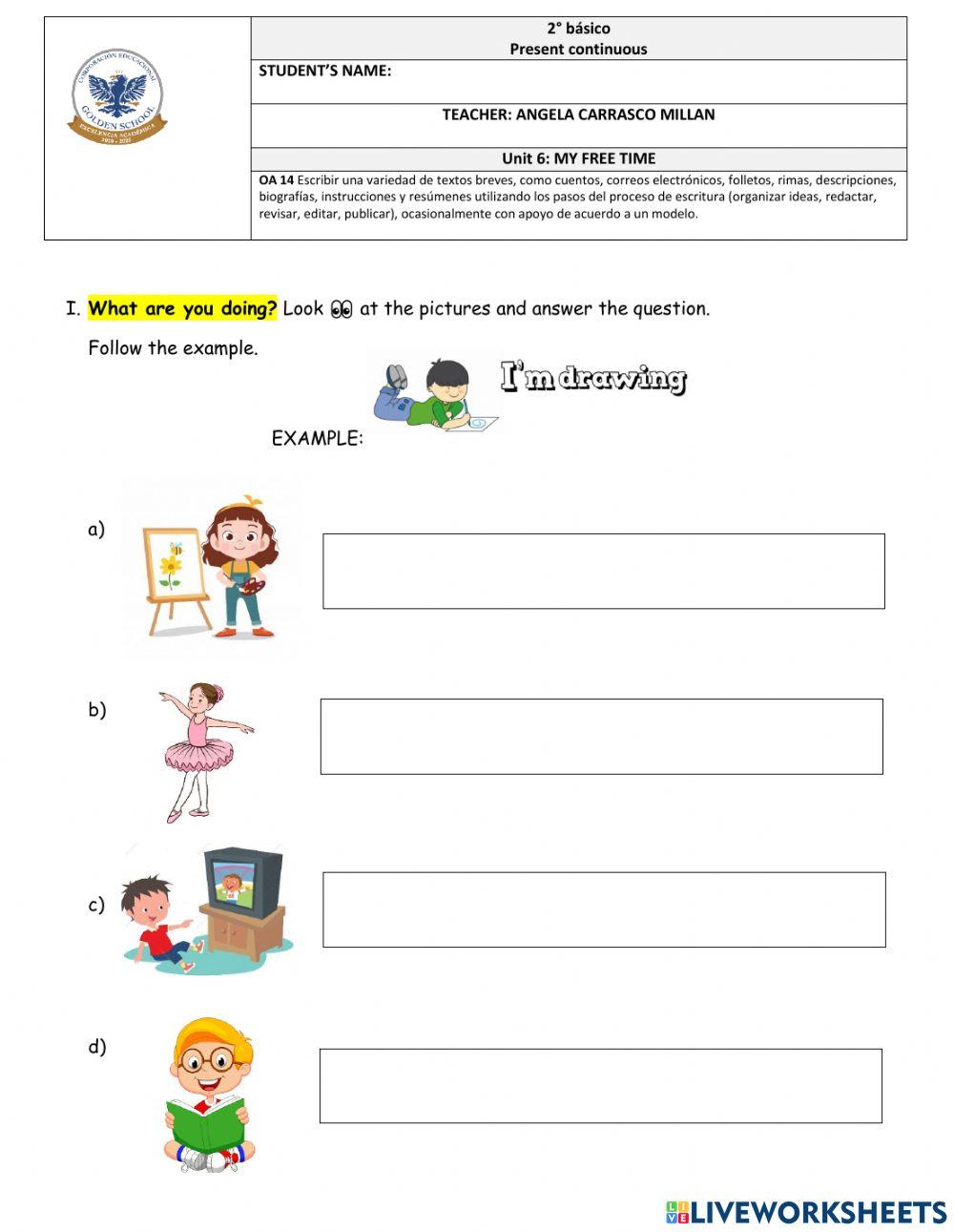 what are you doing now? - ESL worksheet by Adva