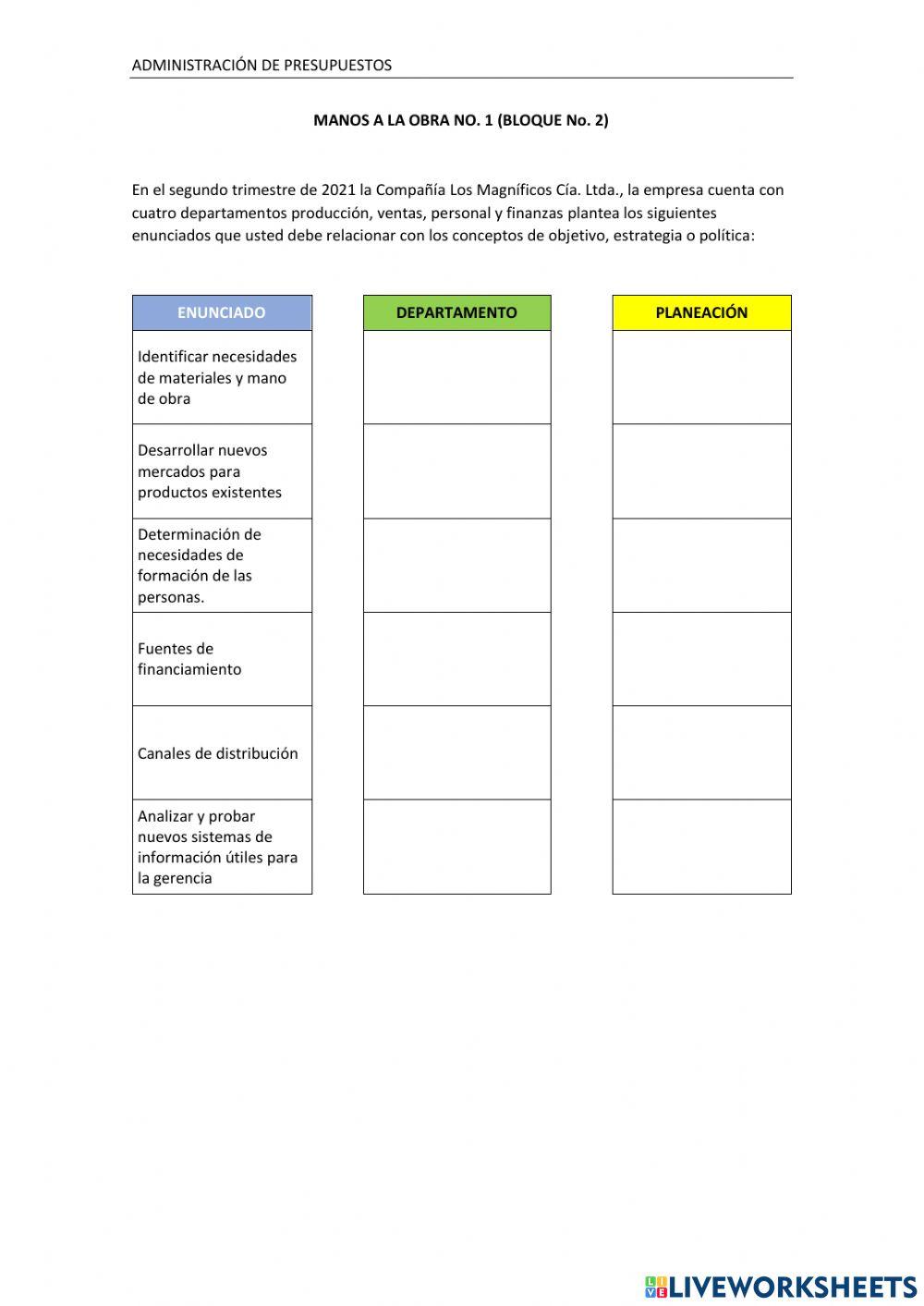 Ejemplo de Plan Estratégico