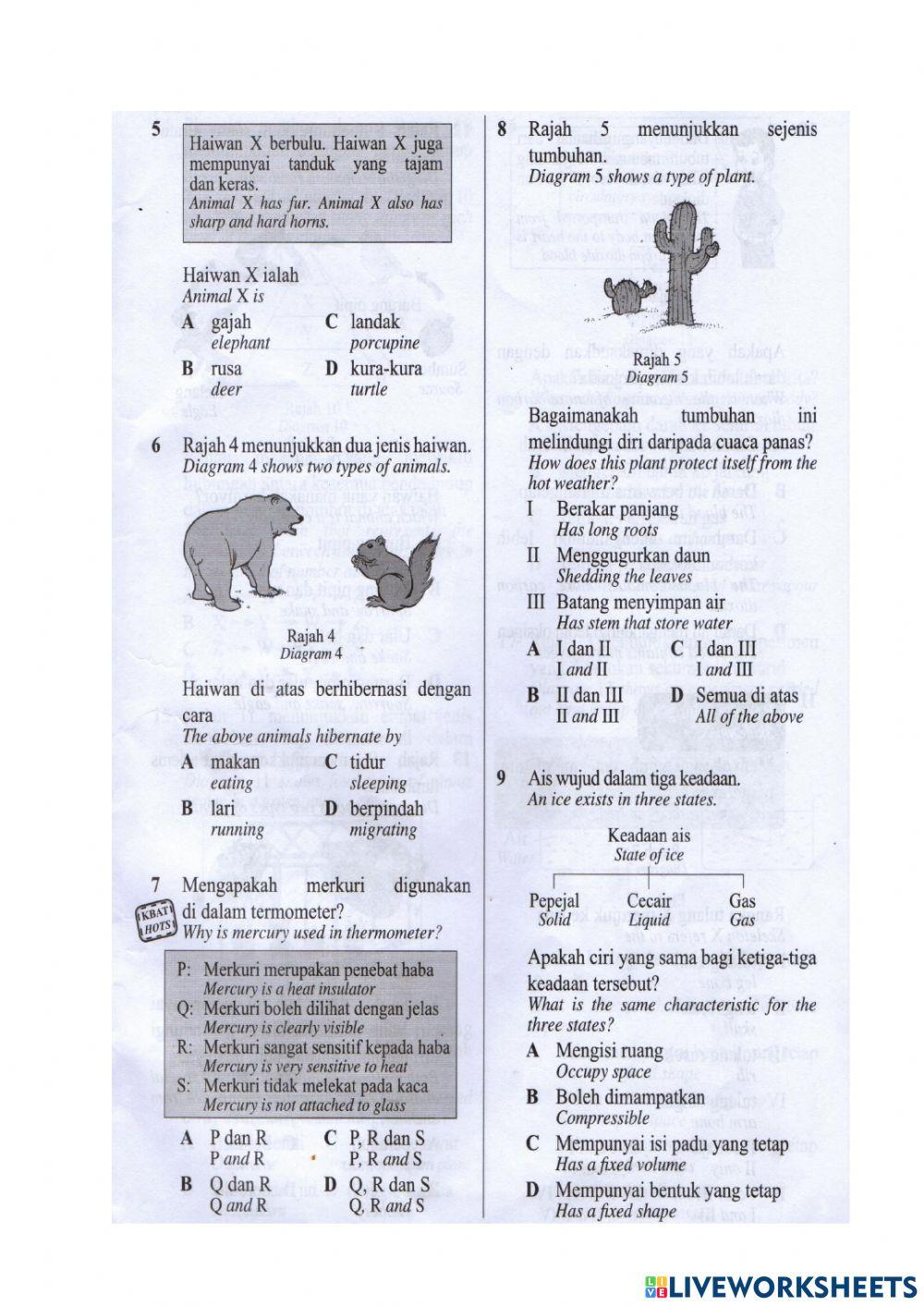 Revision science year 5 (4)