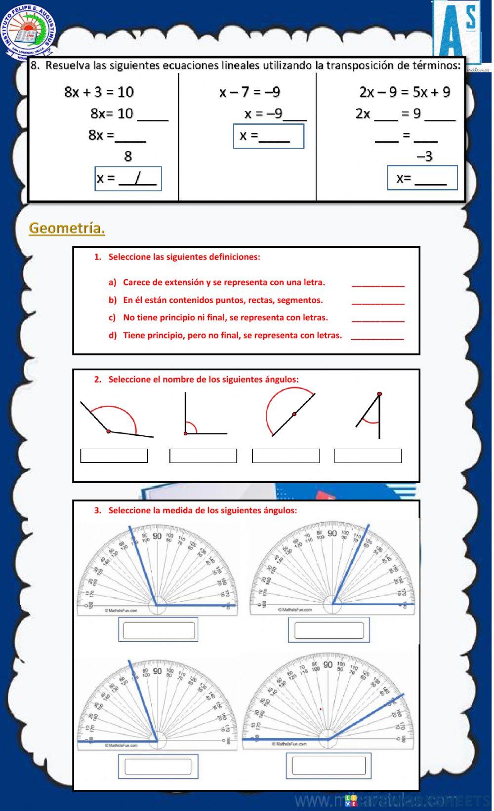 Examen de reforzamiento de competencias