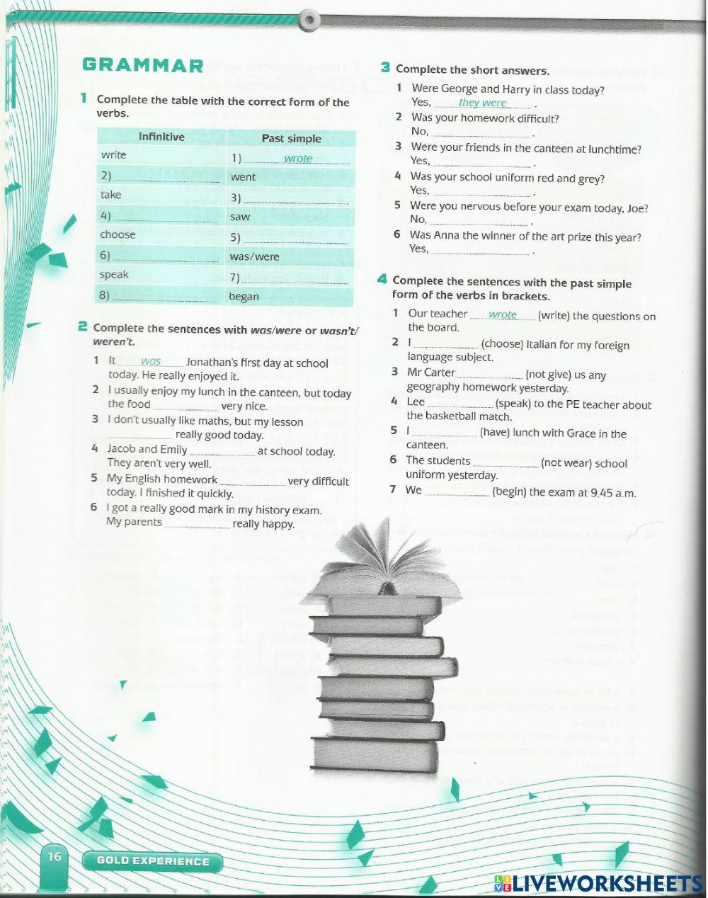 Gold experience unit 3