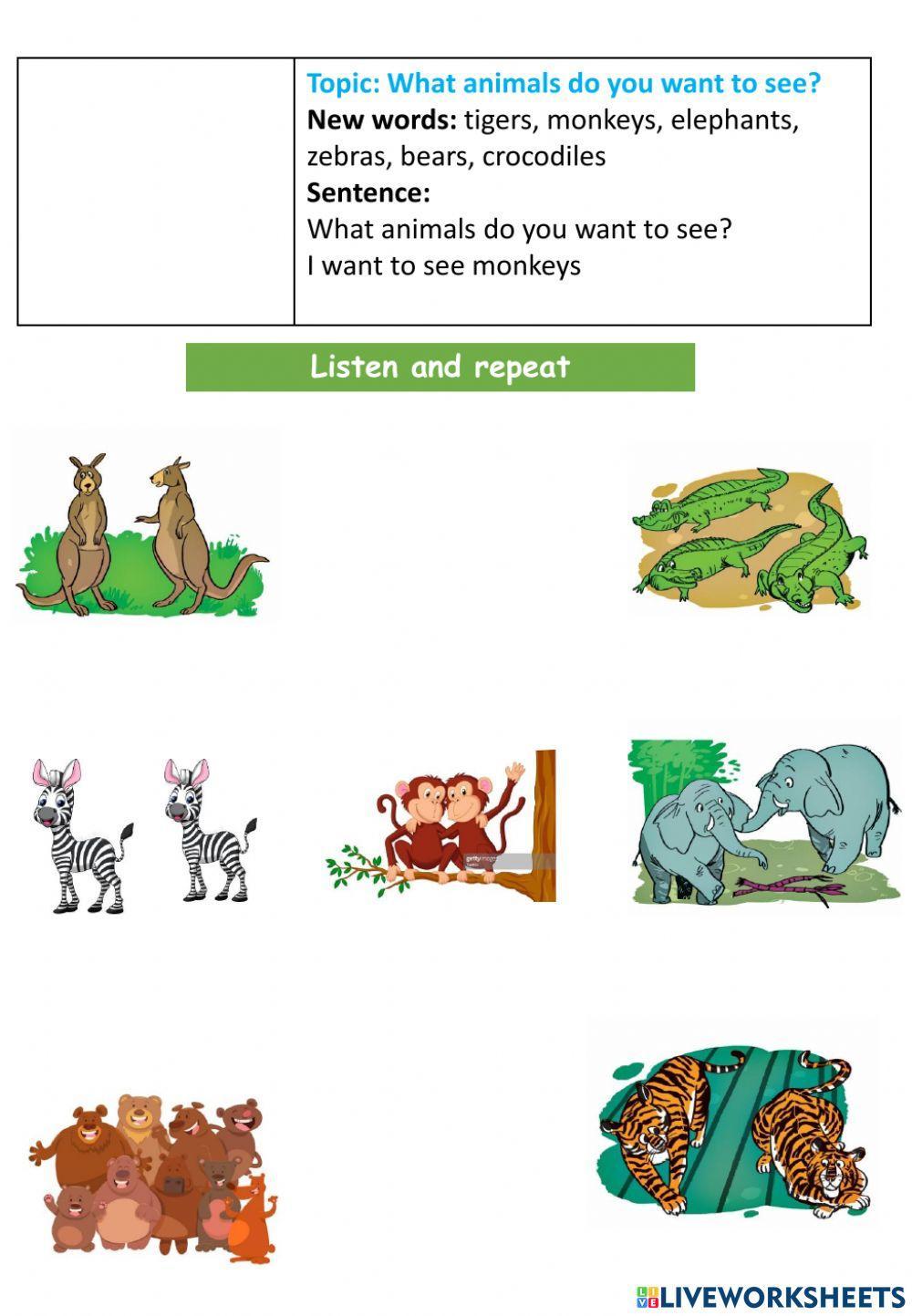 WS What animal do you want to see?