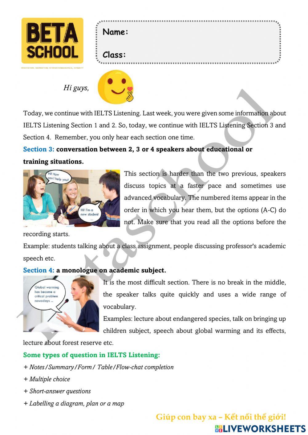Ielts listening