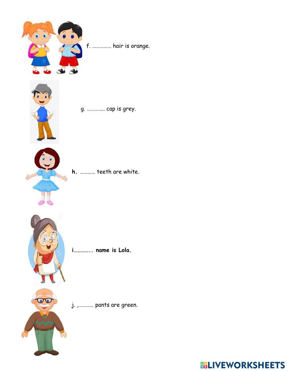 Possessive Adjectives: his-her