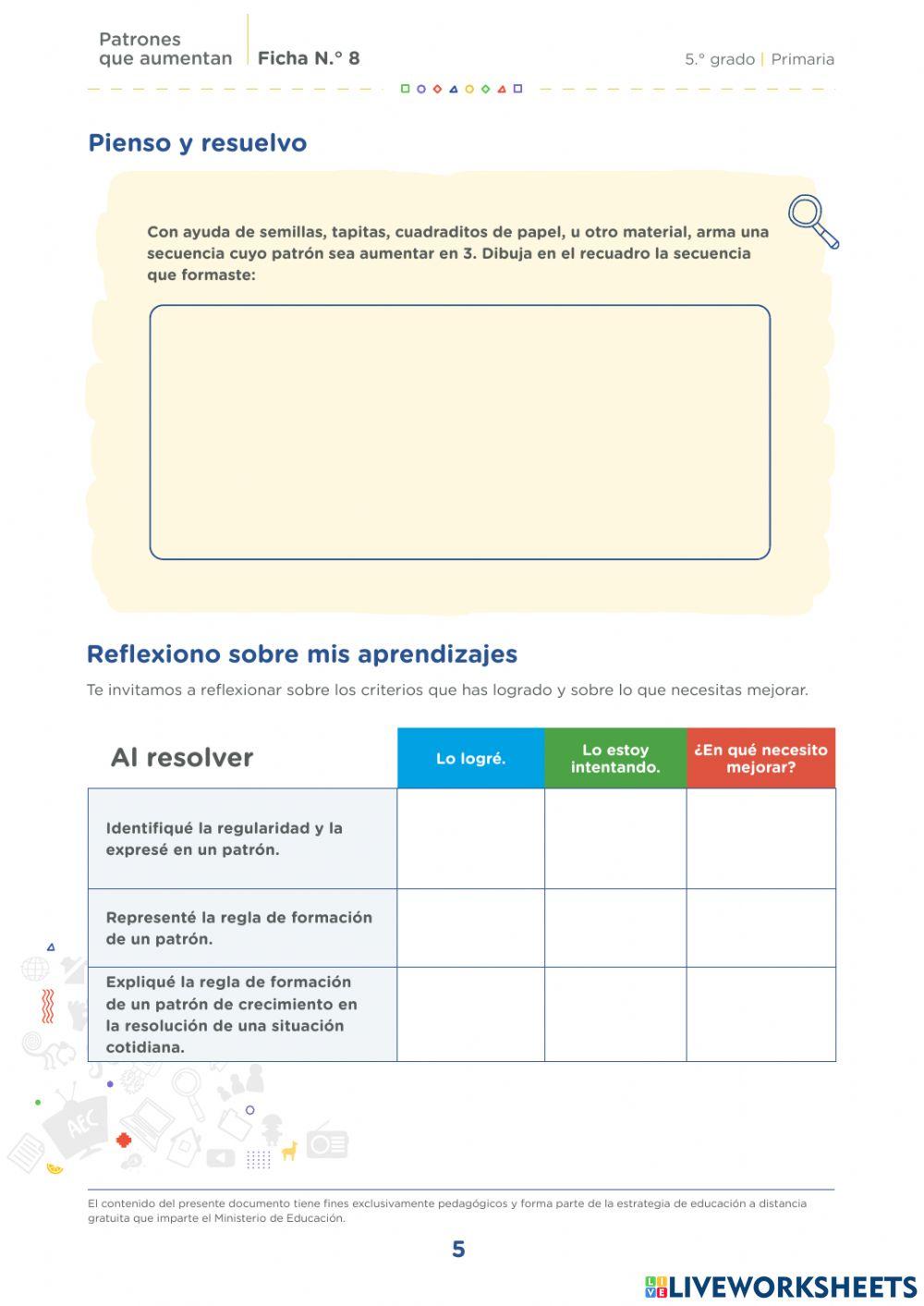 Ficha n° 8 MATEMÁTICA