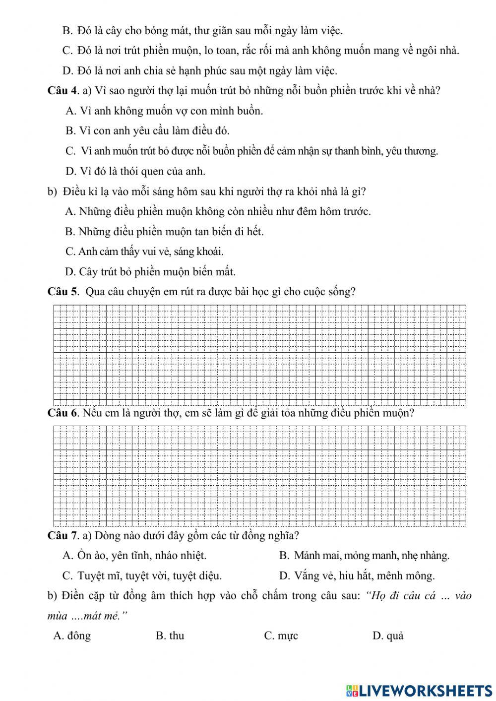 Giữa kì 1 lớp 5 môn TV