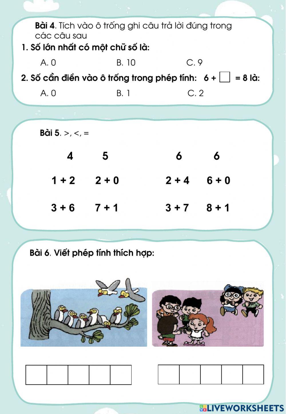 Bài kiểm tra giữa học kì 1