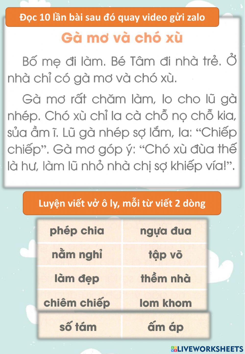 Ôn tập giữa học kì 1