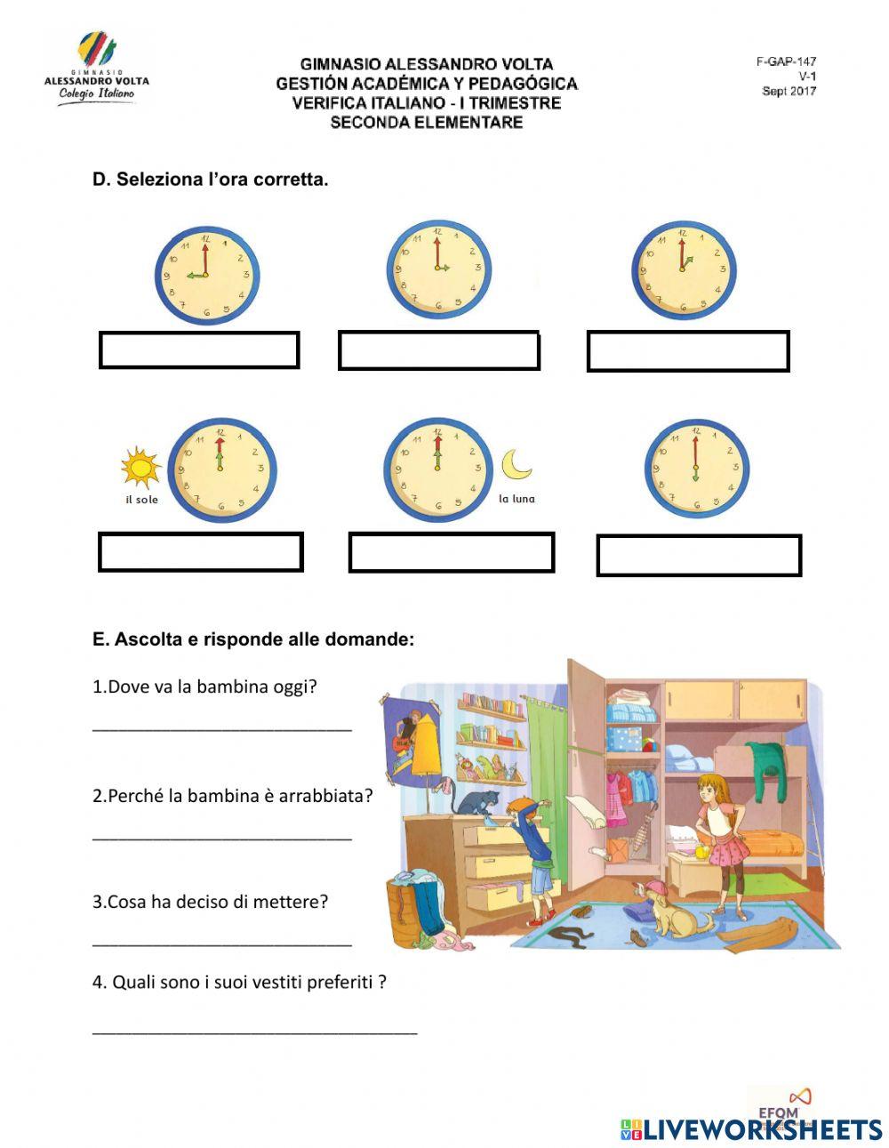 Verifica Seconda Elemn Verifica Seconda Elemn