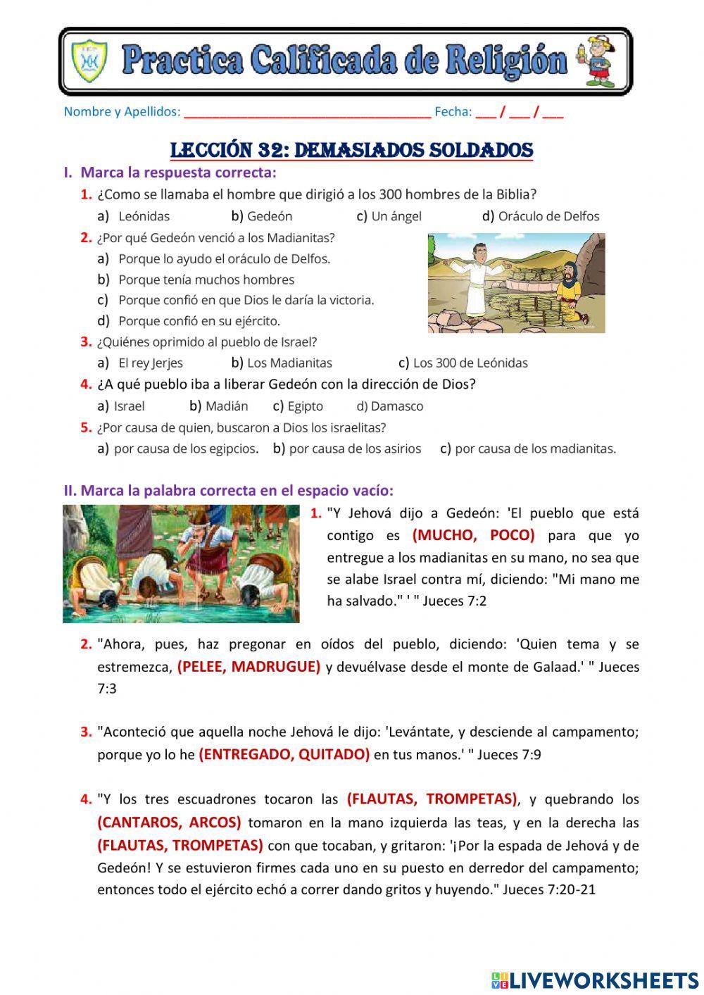 Gedeón y los 300 soldados