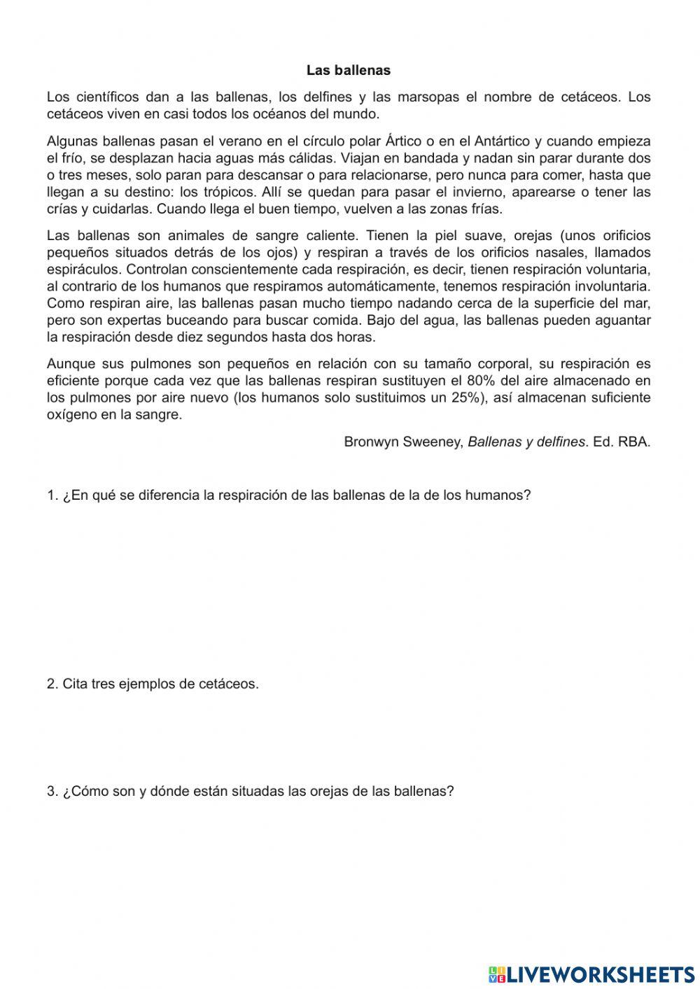 Lecturas quinto de primaria