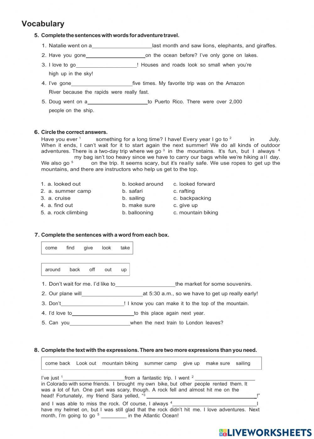 Present perfect review (already, yet, just, for, since)