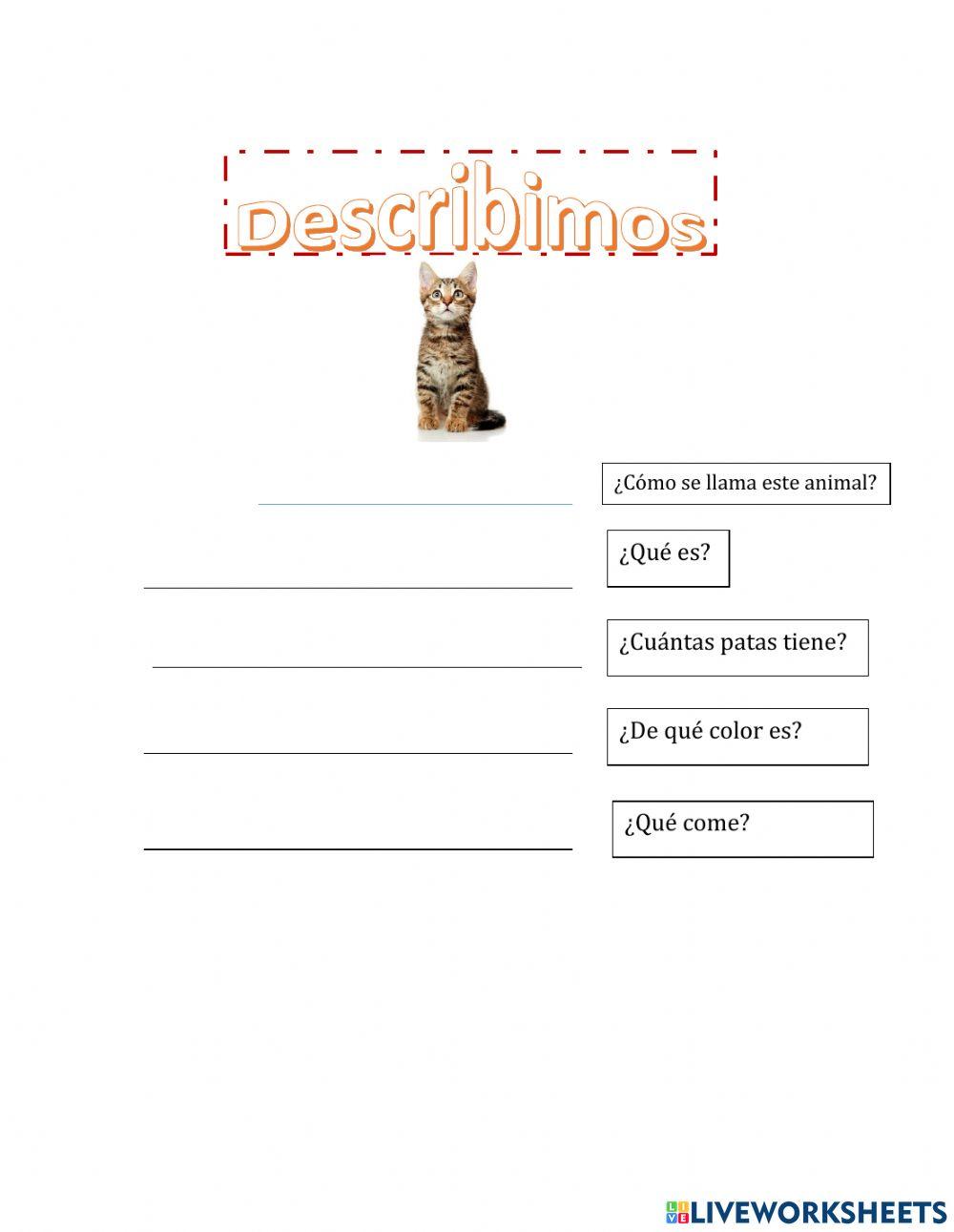 Describimos un animal