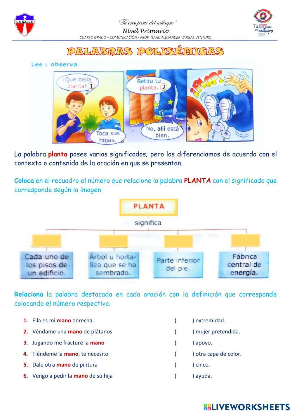 Palabras polisémicas