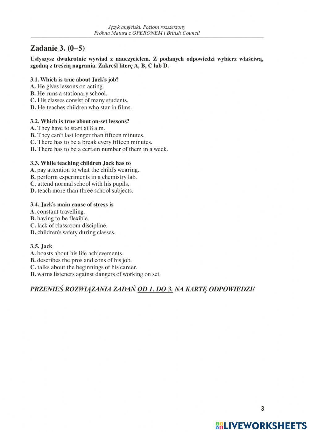 Matura Próbna Operon 2019