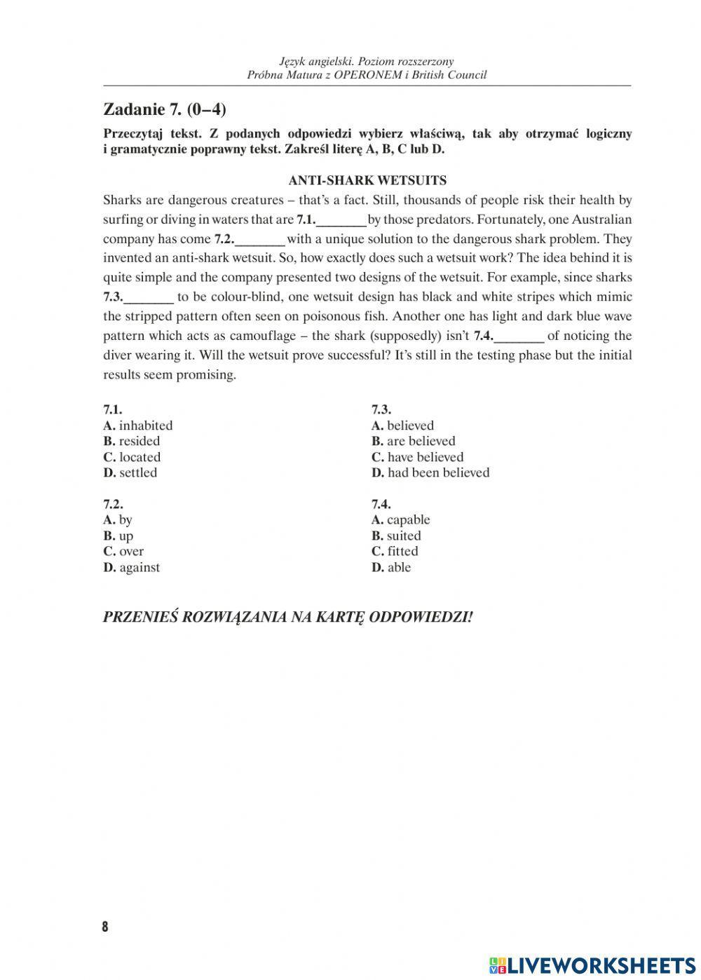 Matura Próbna Operon 2019