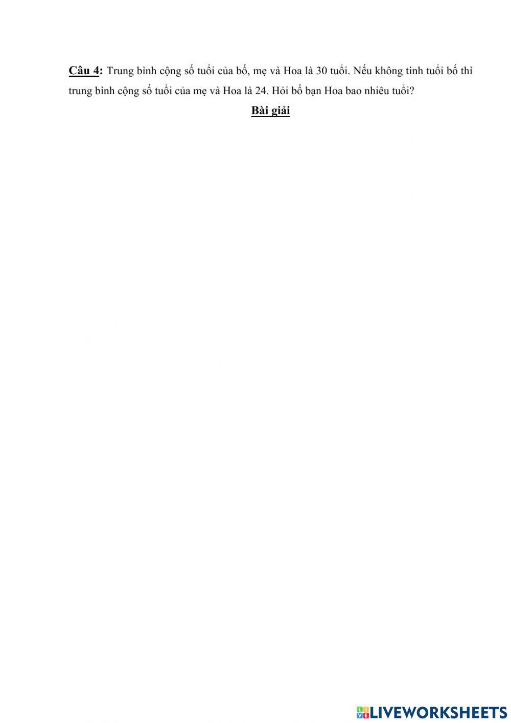 Ôn tập toán giữa học kì I