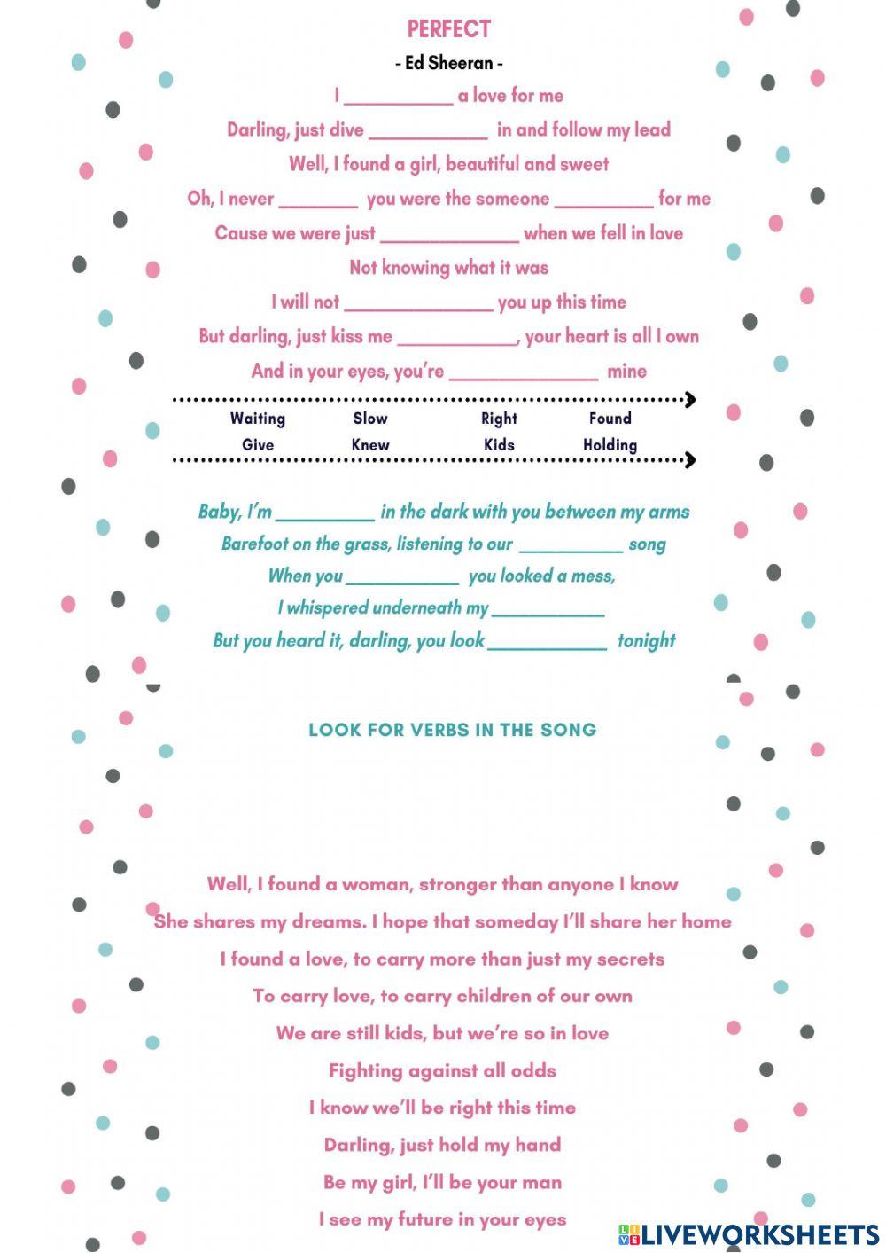 Perfect - Ed Sheeran