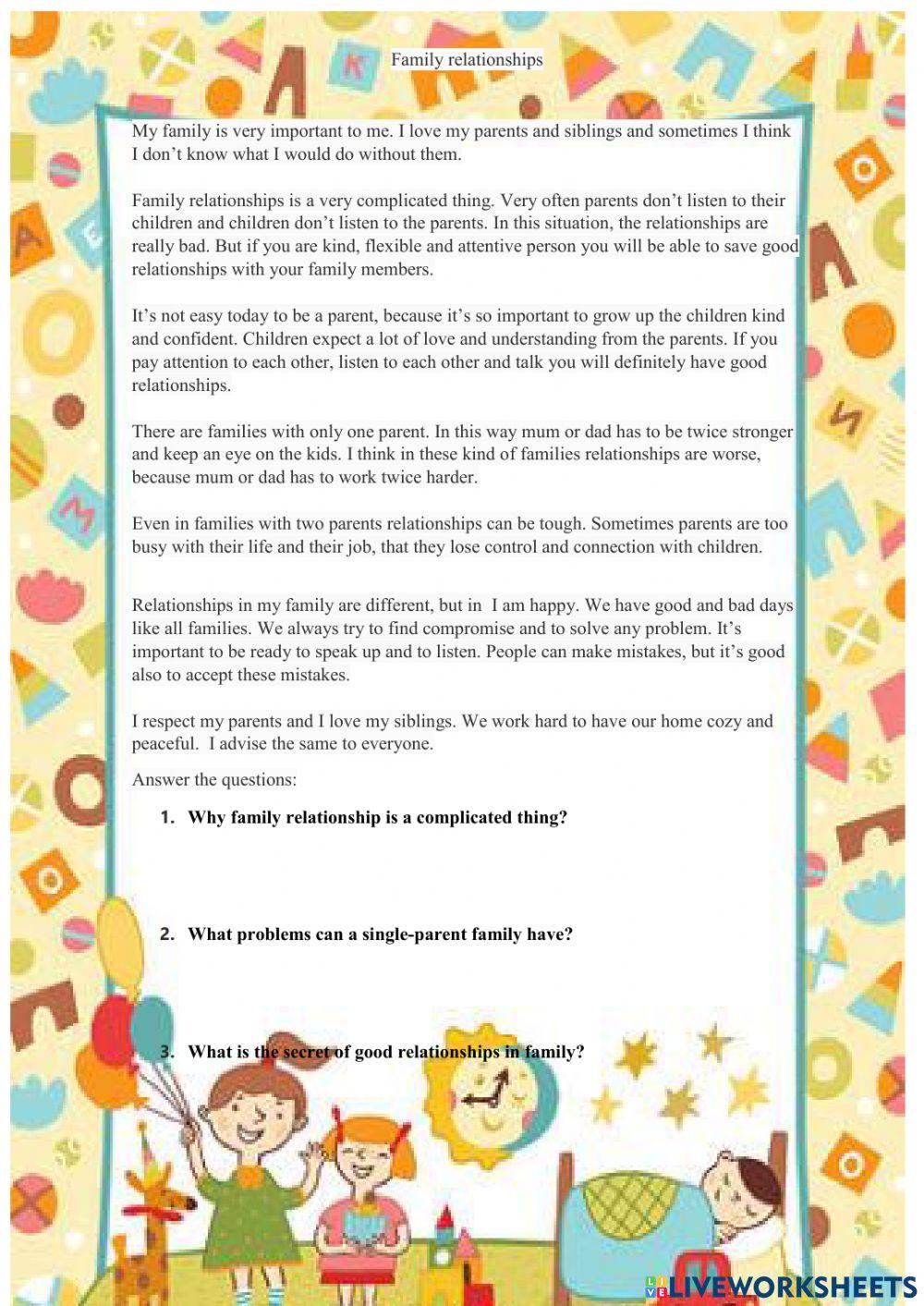 Family relationships