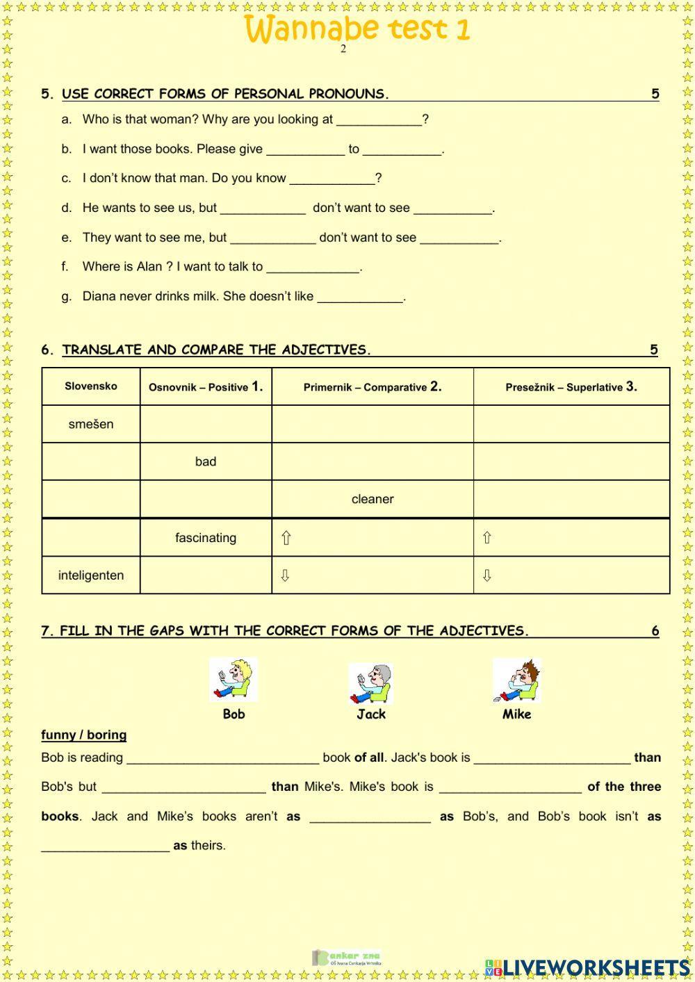 Preliminary English test