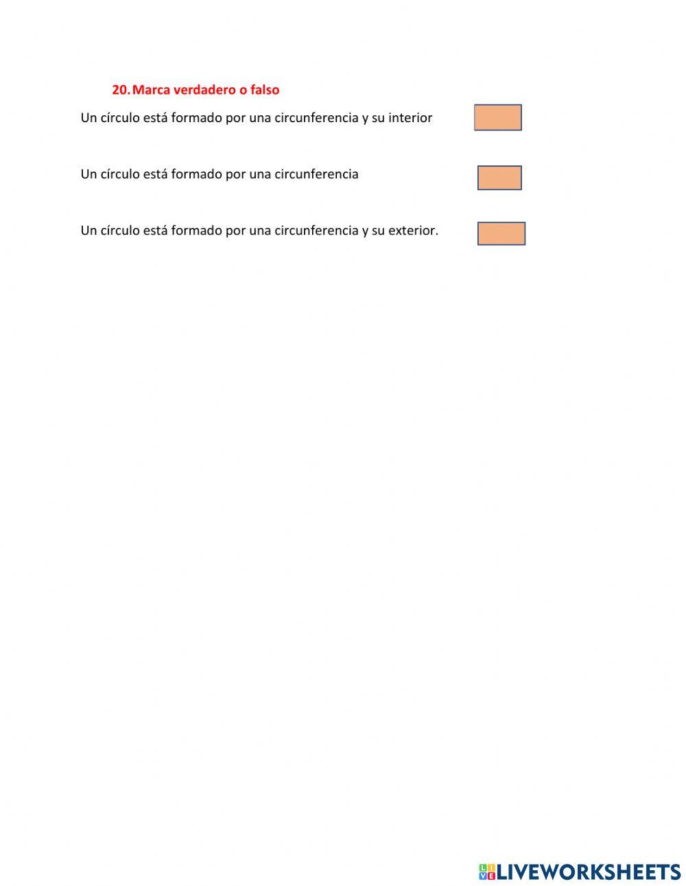 Evaluación 3° Trimestre Matemáticas