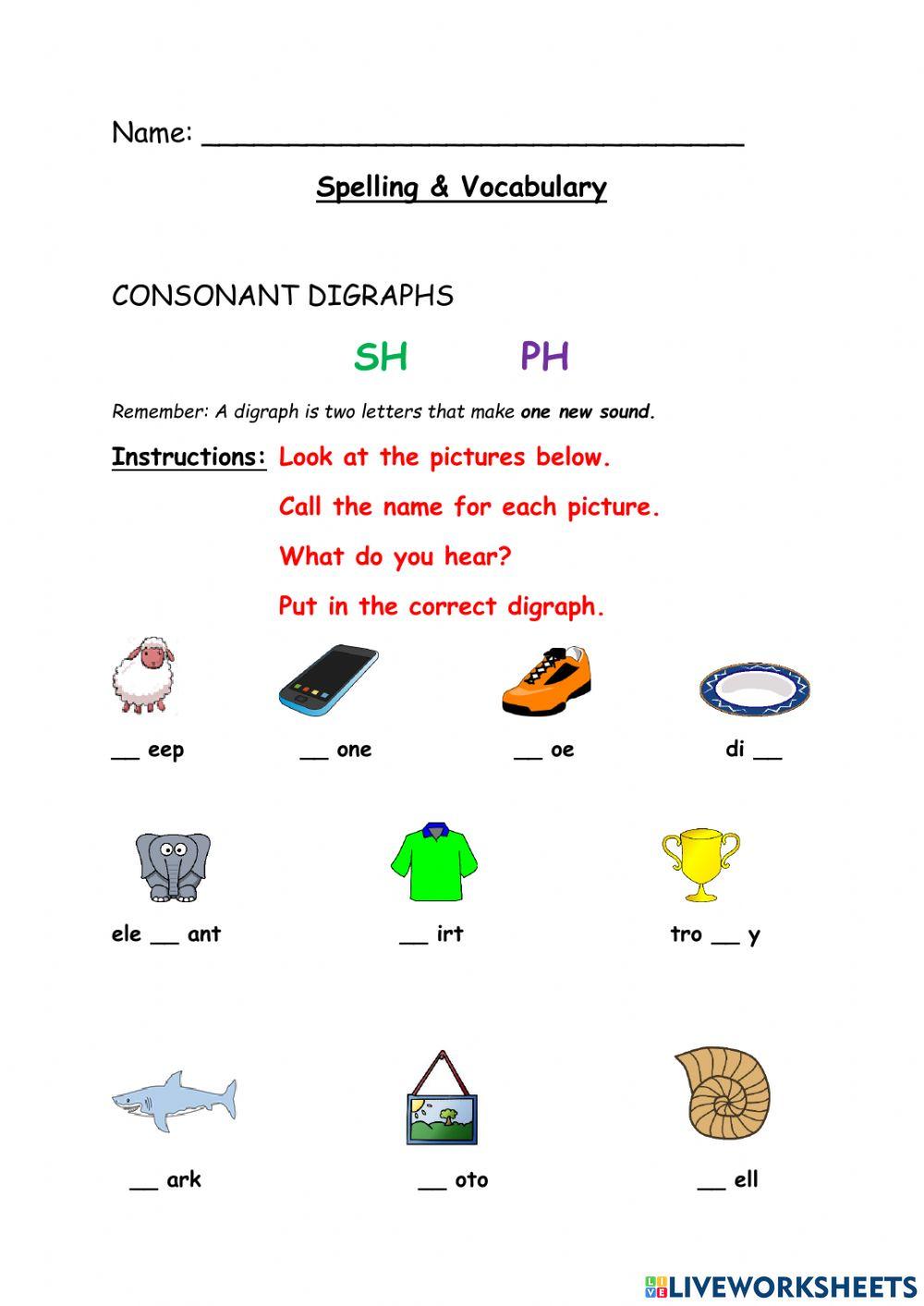 SH - PH DIGRAPH