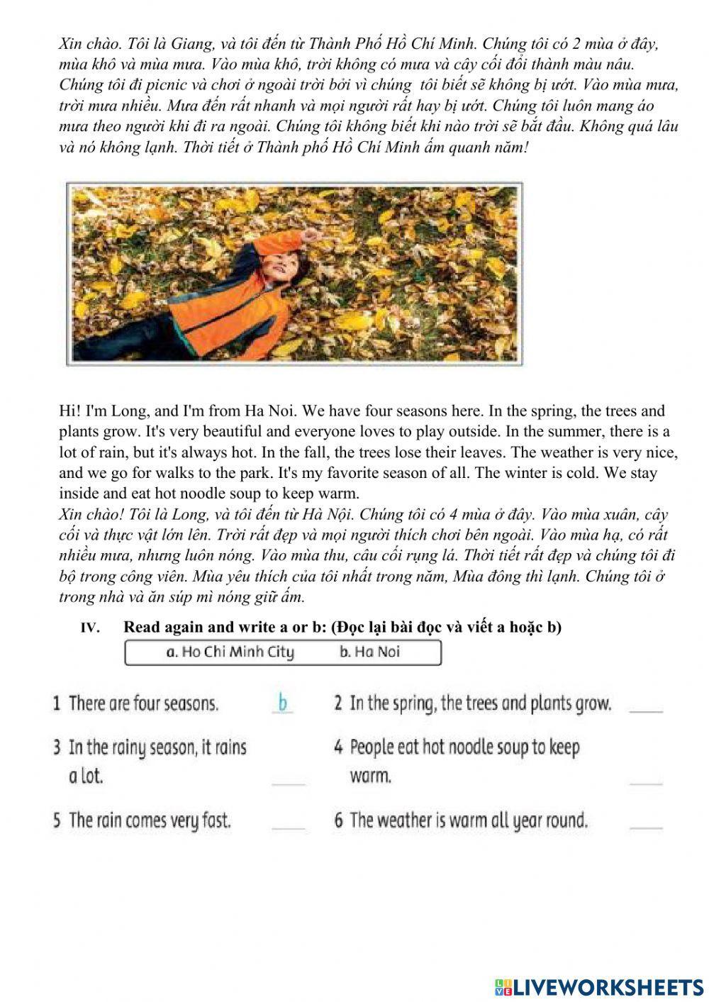 Unit 1: They're from Australia - Lesson 5: Skill Times