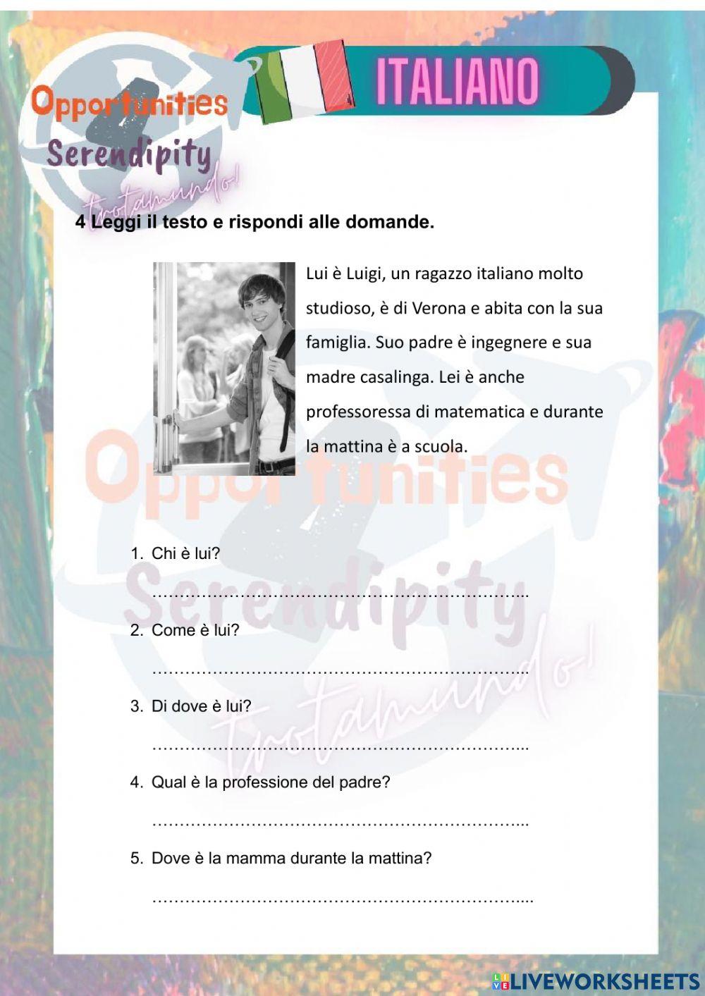 Progetto Italiano tarea 2