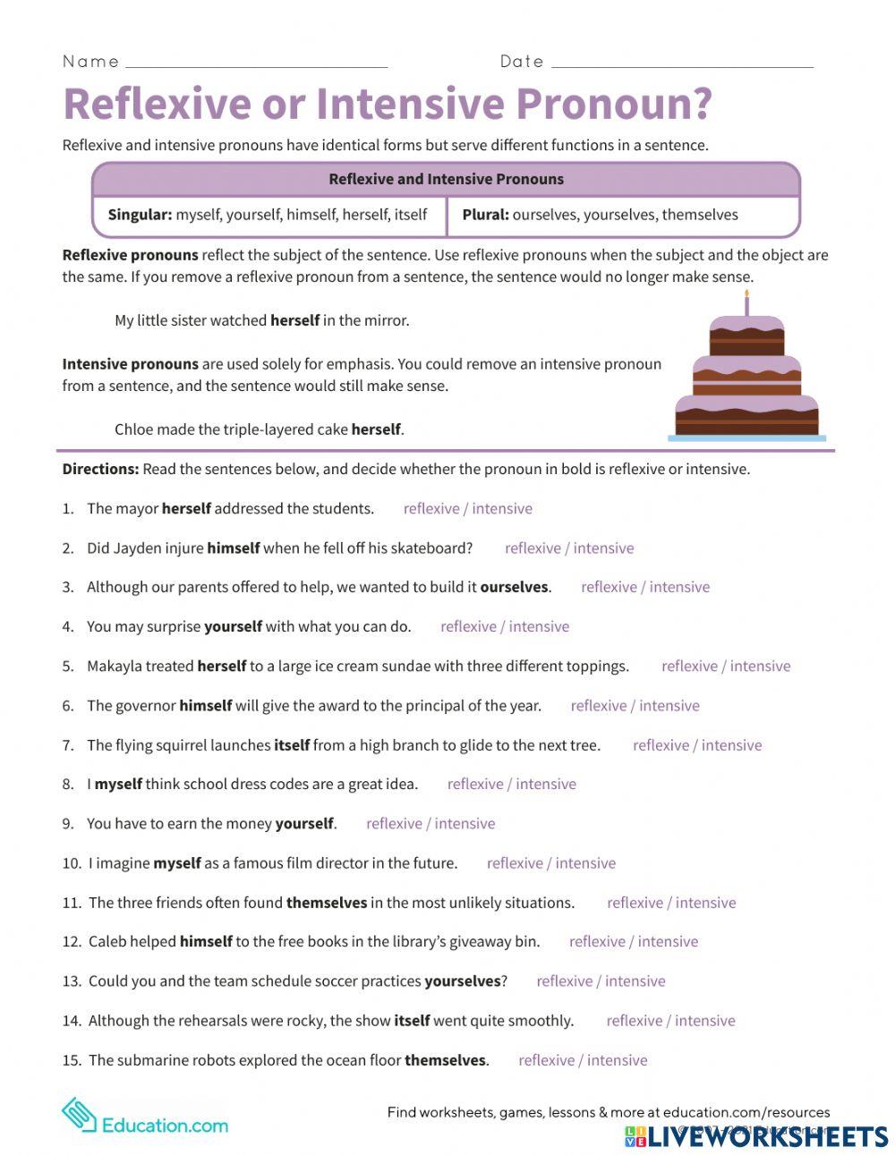 6779643 reflexive intensive pronouns Michaelyn